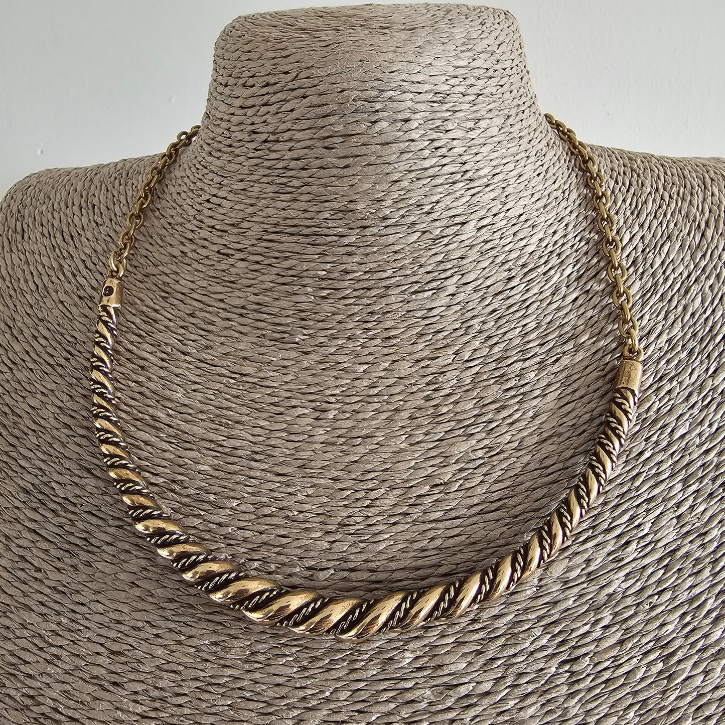 Vintage Kalevala Koru Viking Style Bronze Necklace Necklet