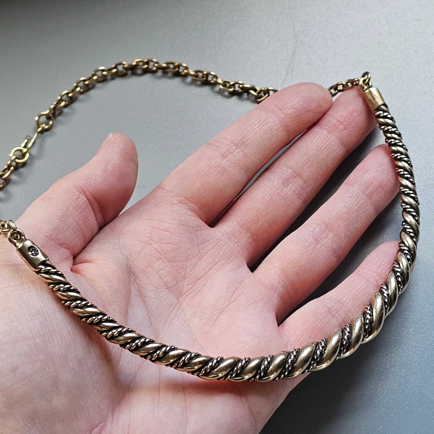 Vintage Kalevala Koru Viking Style Bronze Necklace Necklet