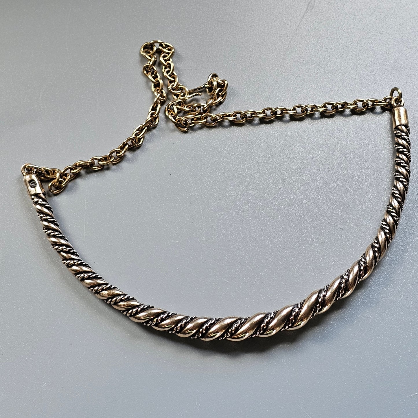 Vintage Kalevala Koru Viking Style Bronze Necklace Necklet