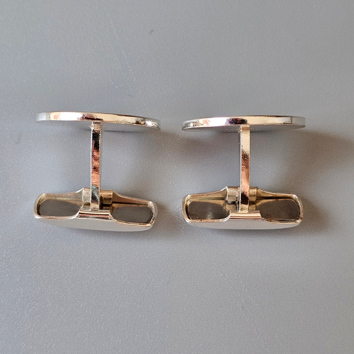 Vintage 1980s Finnish Silver Button Cufflinks by Rauno Oma Mättö 1986