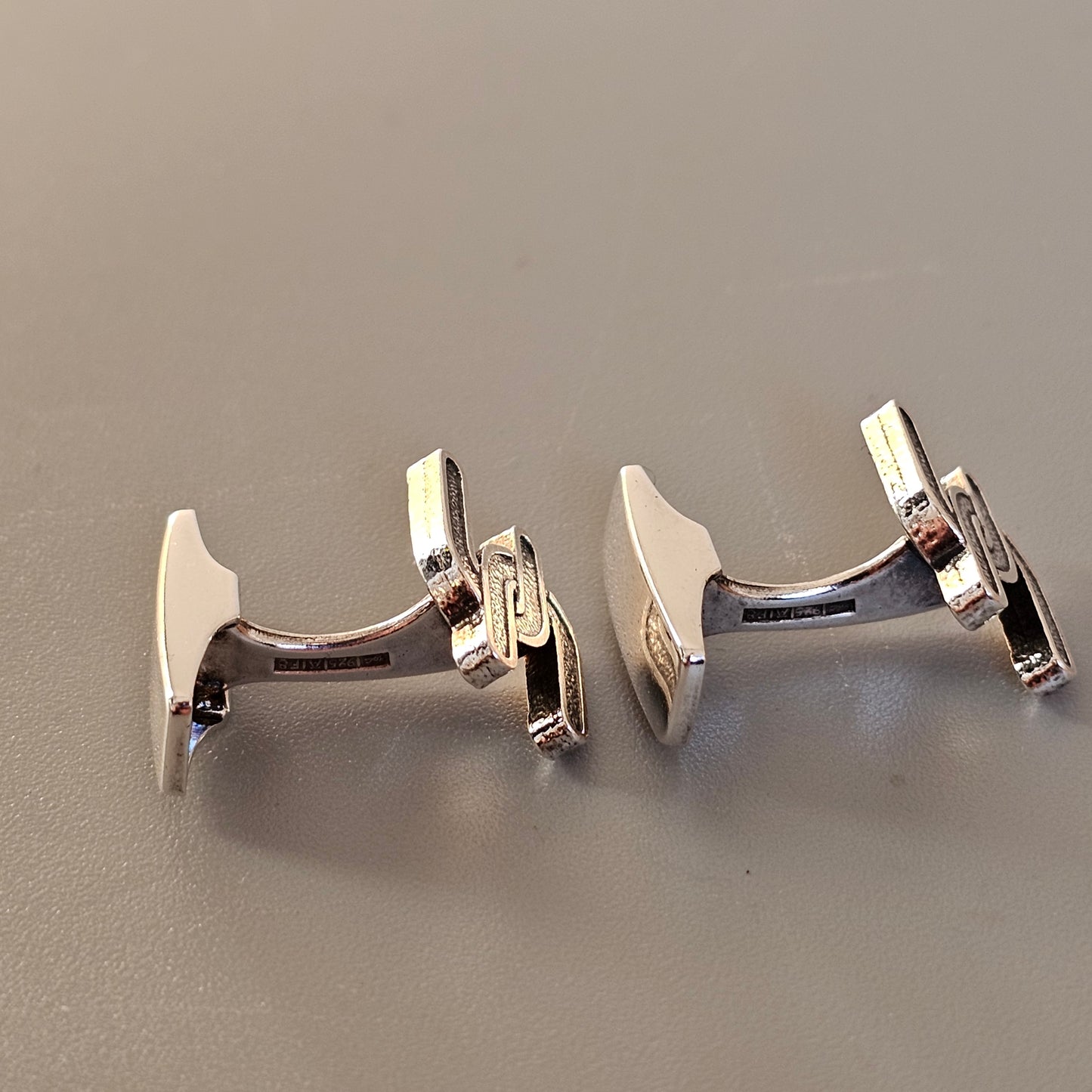 Vintage 1980s Finnish Silver Cufflinks by Kultaseppa Salovaara 1983