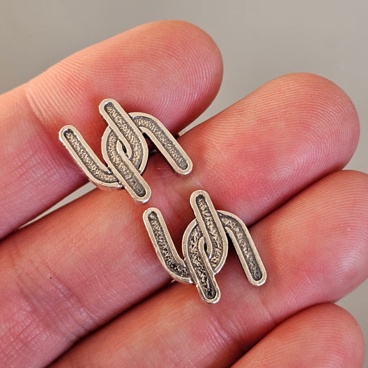 Vintage 1980s Finnish Silver Cufflinks by Kultaseppa Salovaara 1983