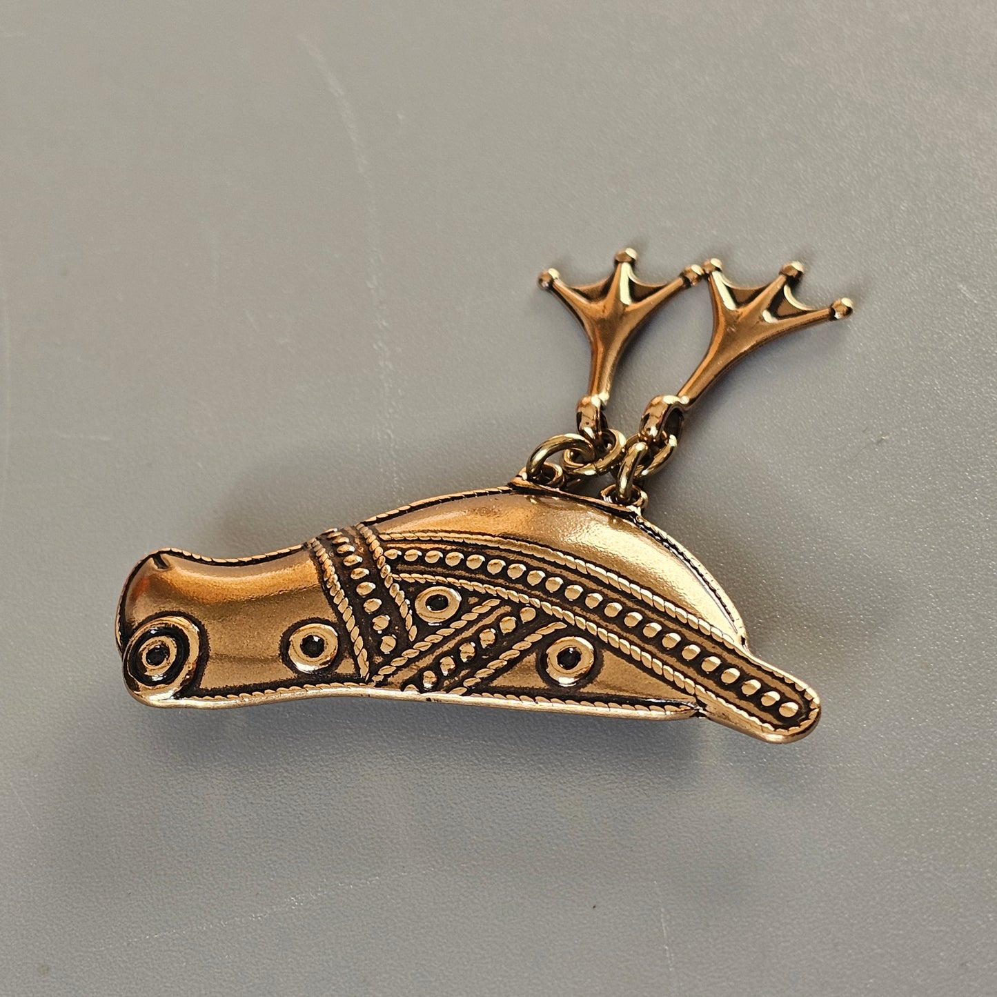 Finnish Kalevala Koru 11th Century Middle Ages Style Bird of Hattula Bronze Brooch