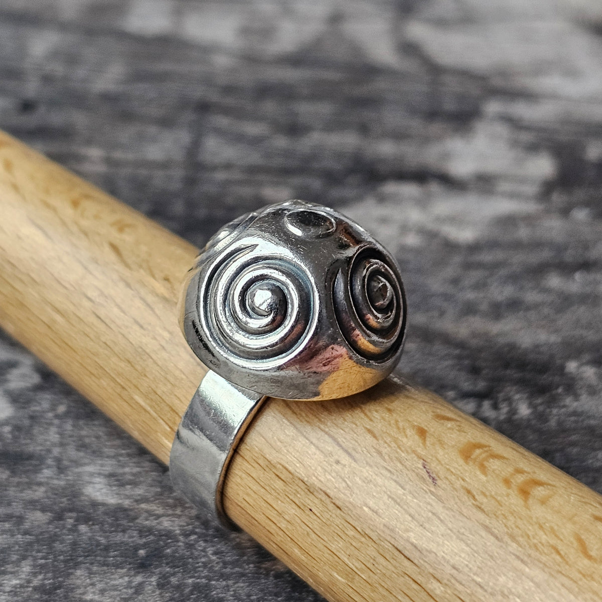 Kalevala Koru Halikko 12th Century Style Silver Spiral Ring 1965 1966
