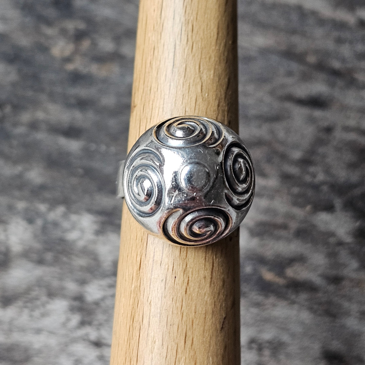Kalevala Koru Halikko 12th Century Style Silver Spiral Ring 1965 1966