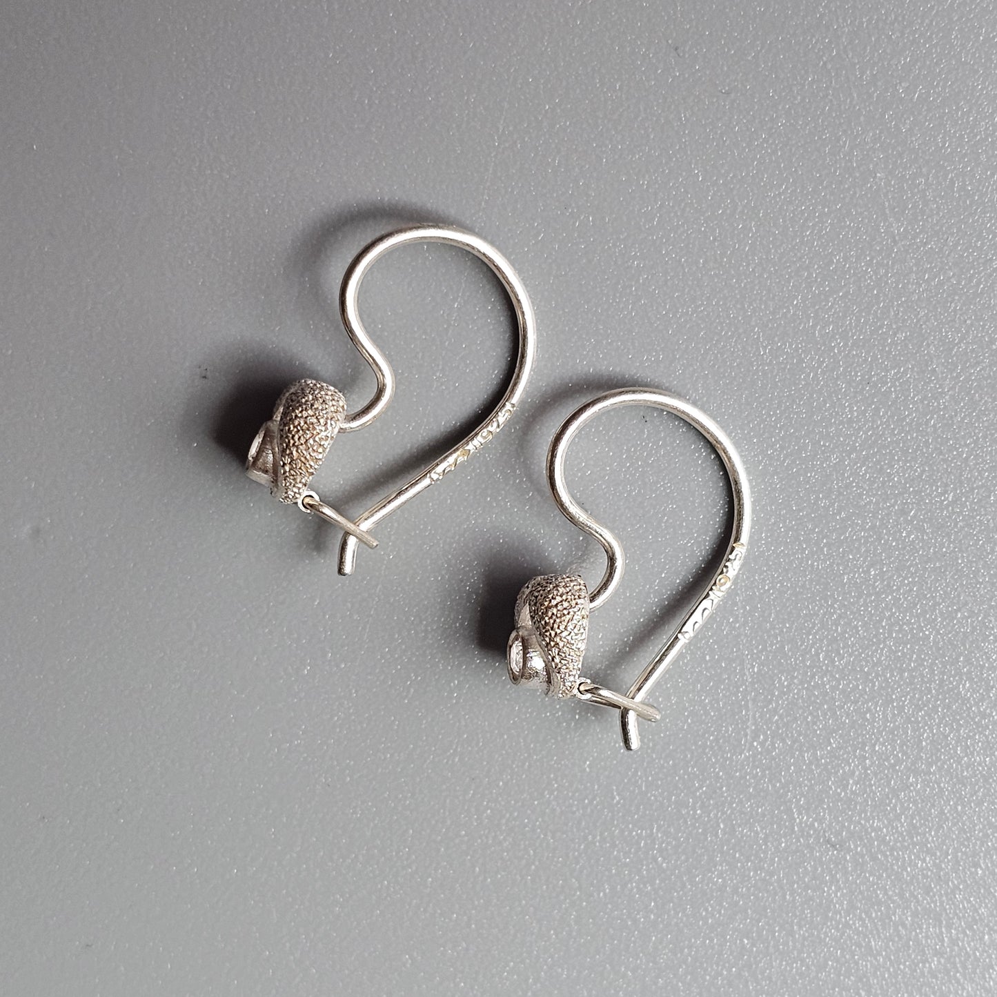 Small Sterling Silver & Rock Crystal Earrings by Finnfeelings