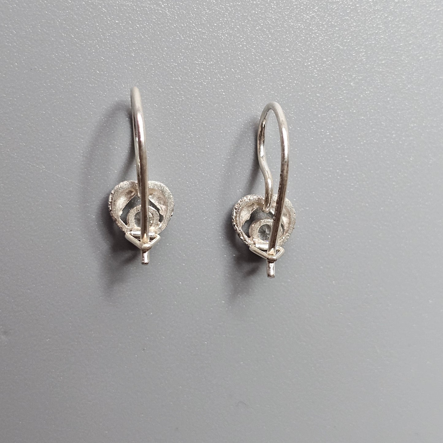 Small Sterling Silver & Rock Crystal Earrings by Finnfeelings