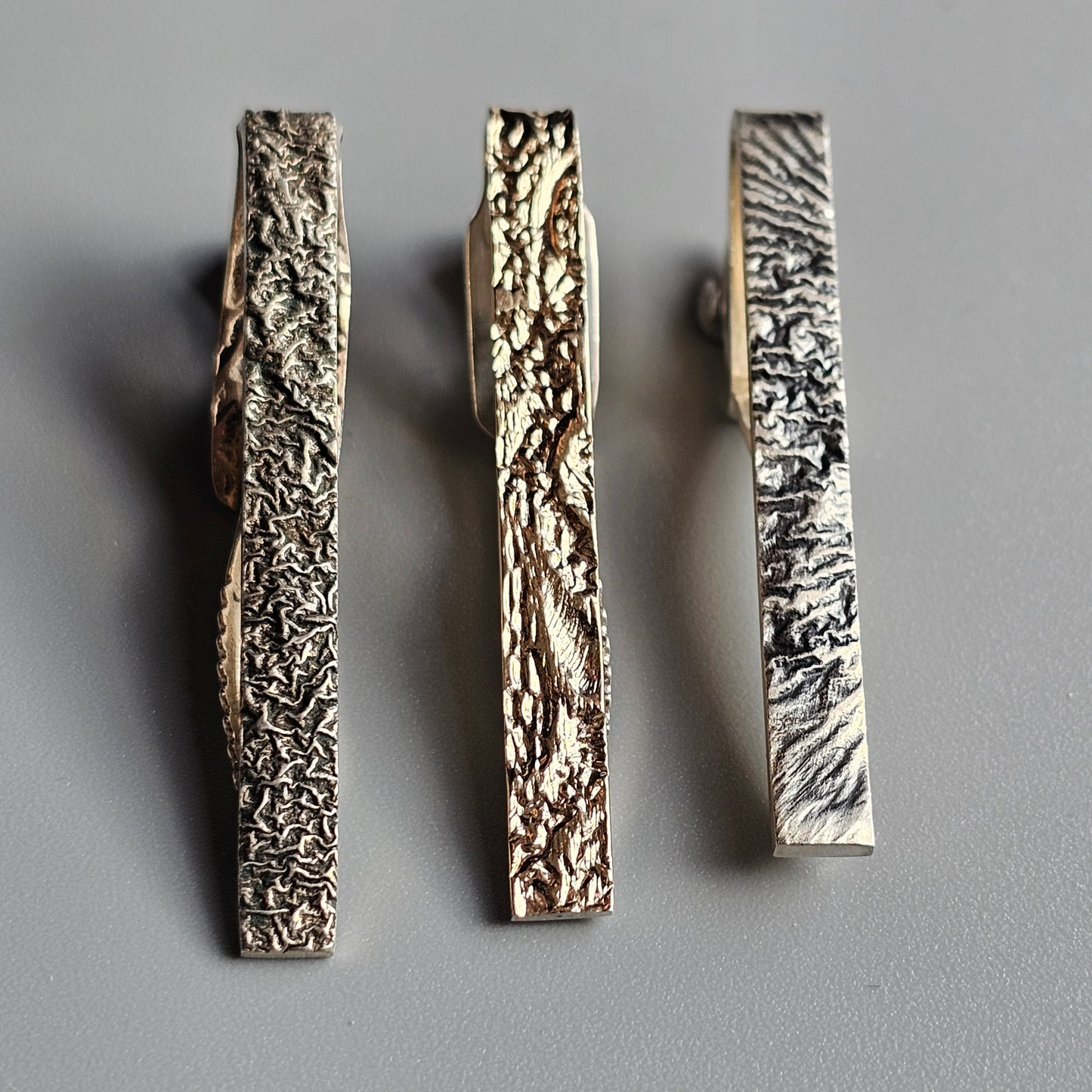 1960s Vintage Finnish Modernist Silver Tie Clips