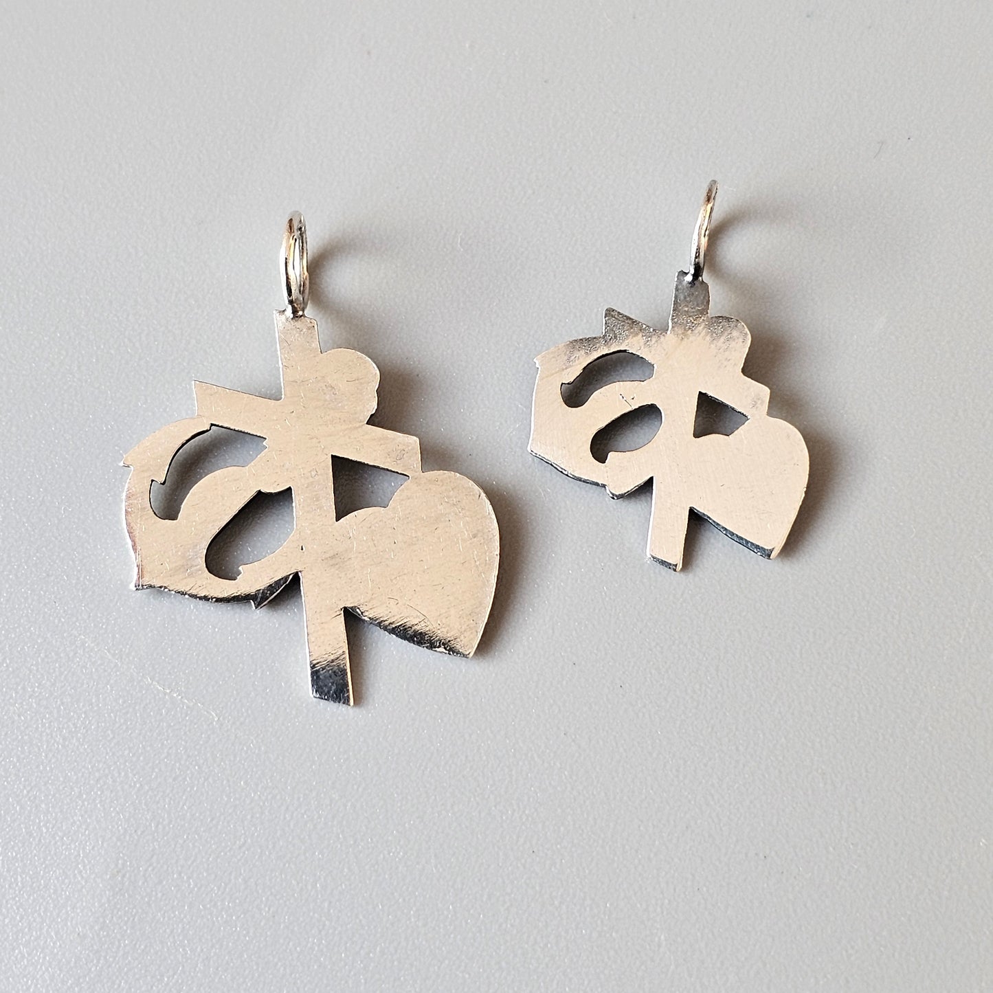 Vintage Finnish Sterling Silver Love, Hope & Faith Necklace Pendant by Kultaseppa Salovaara