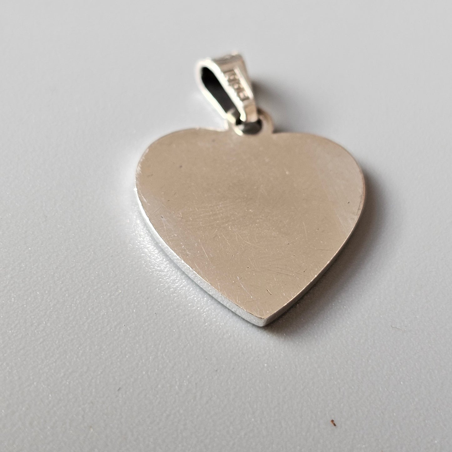 Finnish Sterling Silver Love Heart Necklace Pendant