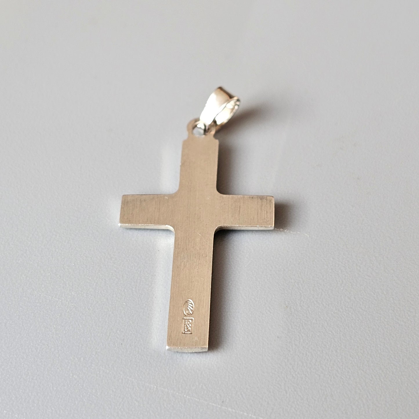 Finnish Sterling Silver Cross Necklace Pendant