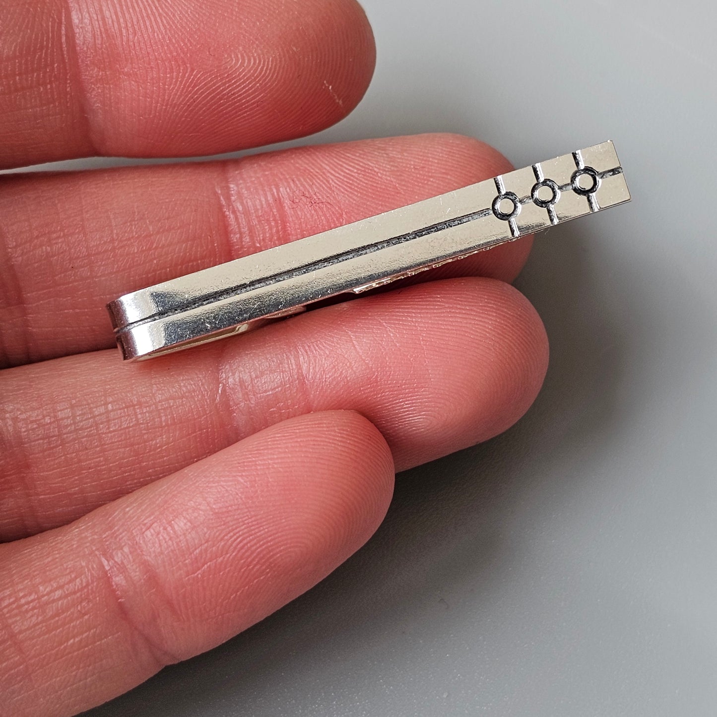 1960s Finnish Modernist Silver Tie Clip by Kultaseppa Salovaara 1967