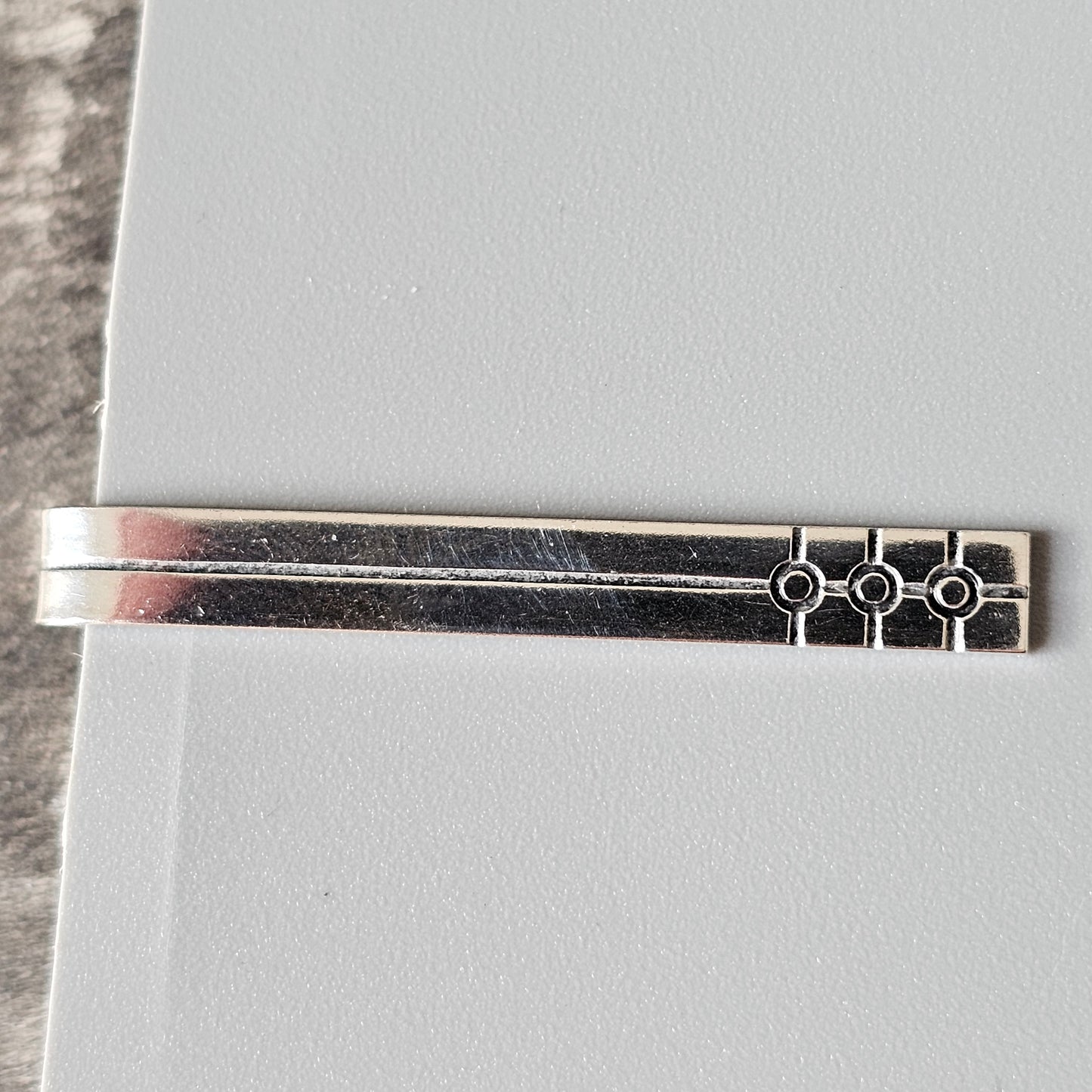 1960s Finnish Modernist Silver Tie Clip by Kultaseppa Salovaara 1967