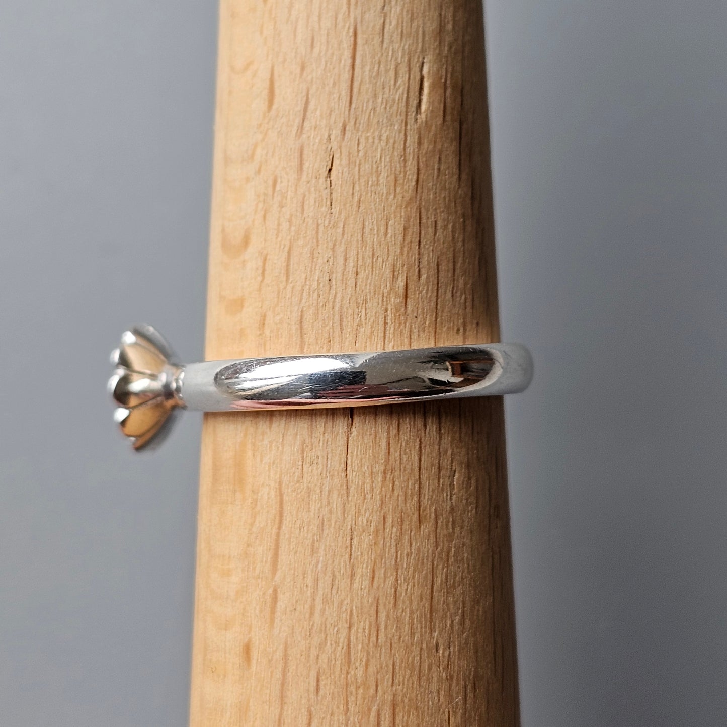 Spinning Danish 925 Sterling Silver Yellow Enamel Daisy Flower Stacking Ring Hans Henrik Nygaard