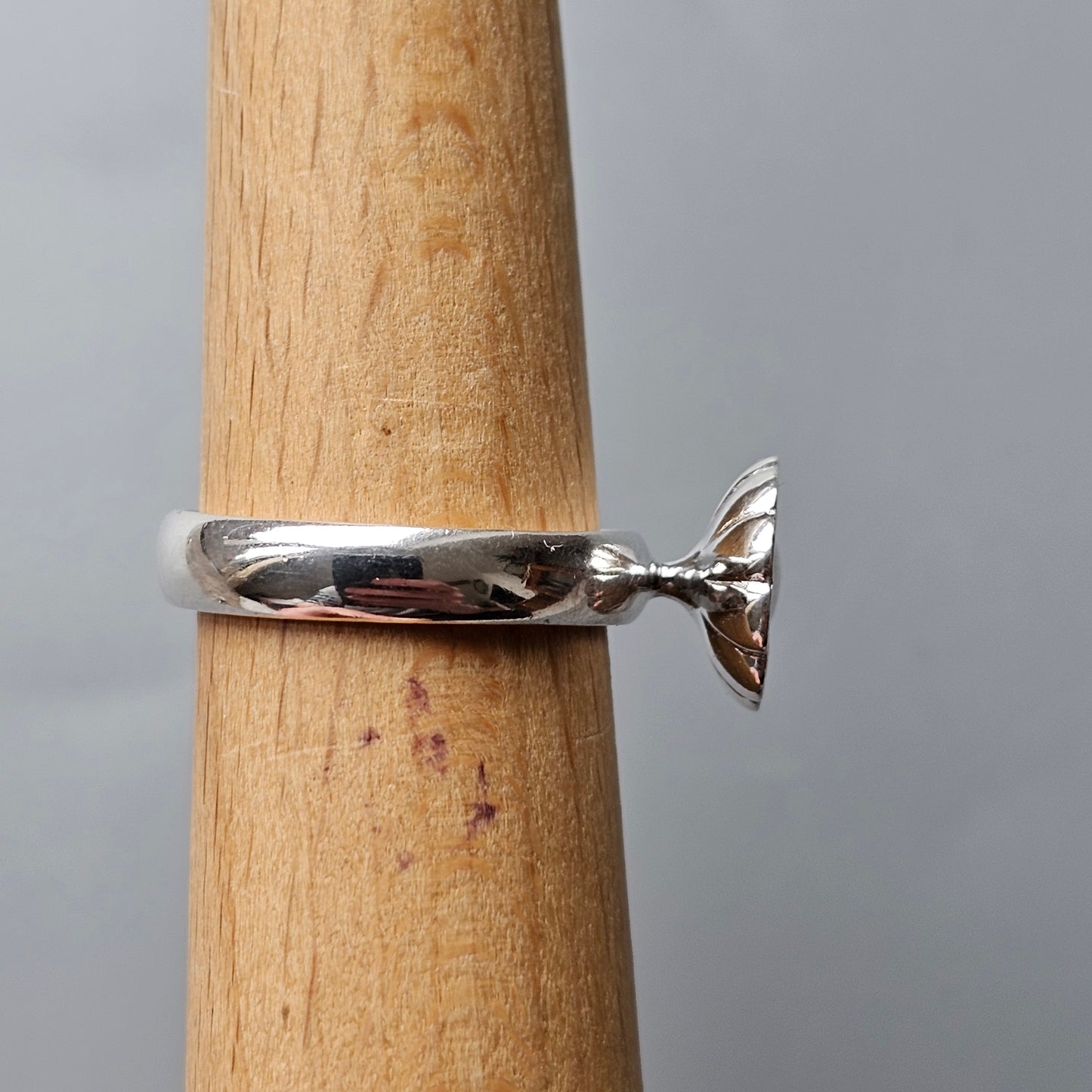 Spinning Danish 925 Sterling Silver Black Enamel Daisy Flower Stacking Ring Hans Henrik Nygaard
