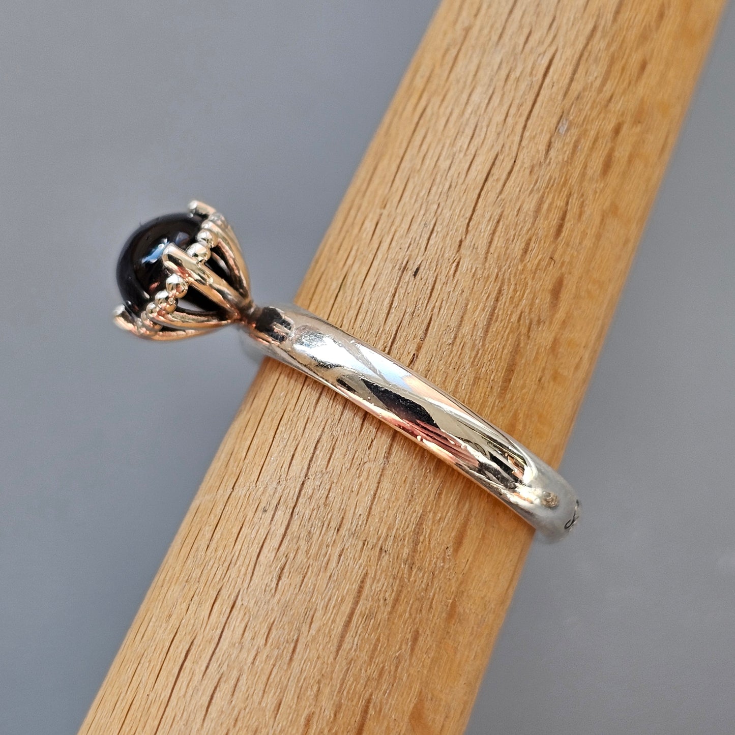 Spinning Danish 925 Sterling Silver September Blue Sapphire Stacking Ring Hans Henrik Nygaard
