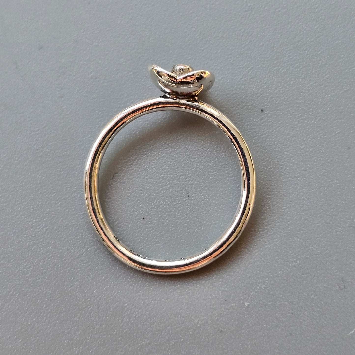 Spinning Danish 925 Sterling Silver Flower Stacking Ring SPJ Hans Henrik Nygaard