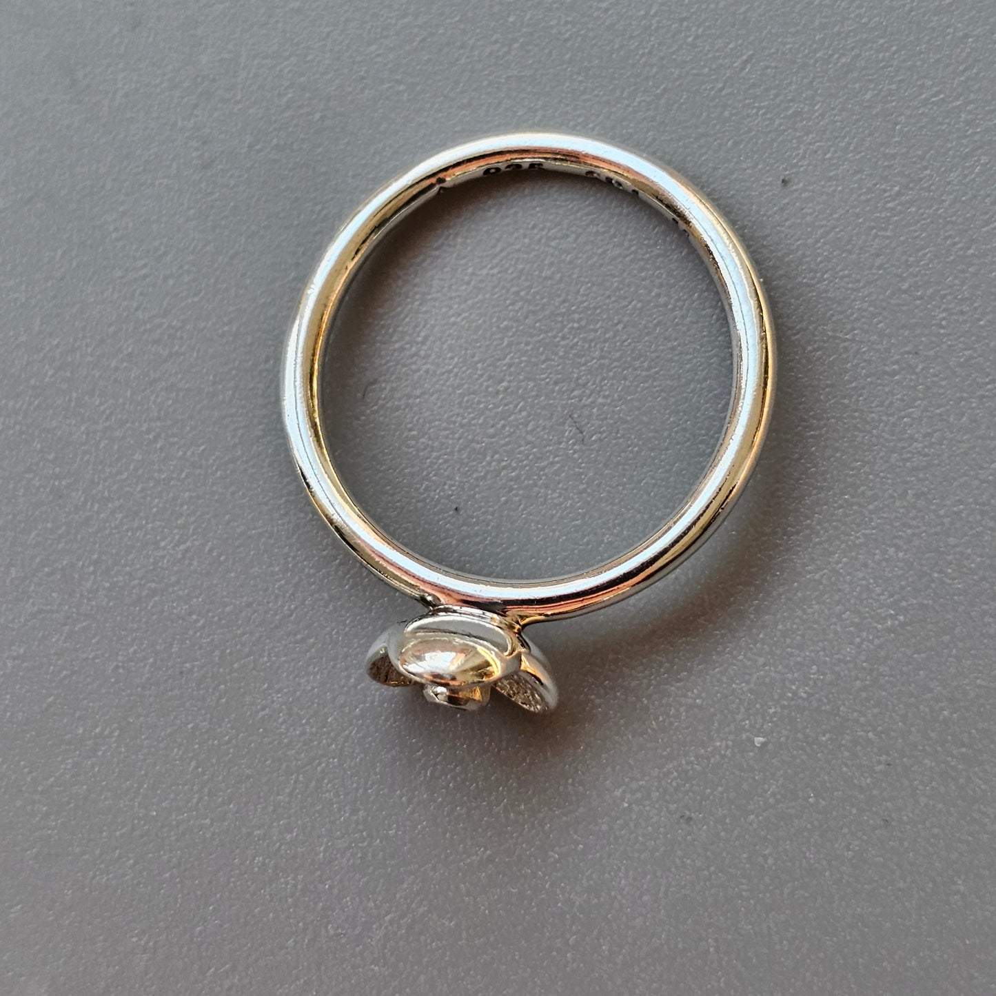 Spinning Danish 925 Sterling Silver Flower Stacking Ring SPJ Hans Henrik Nygaard