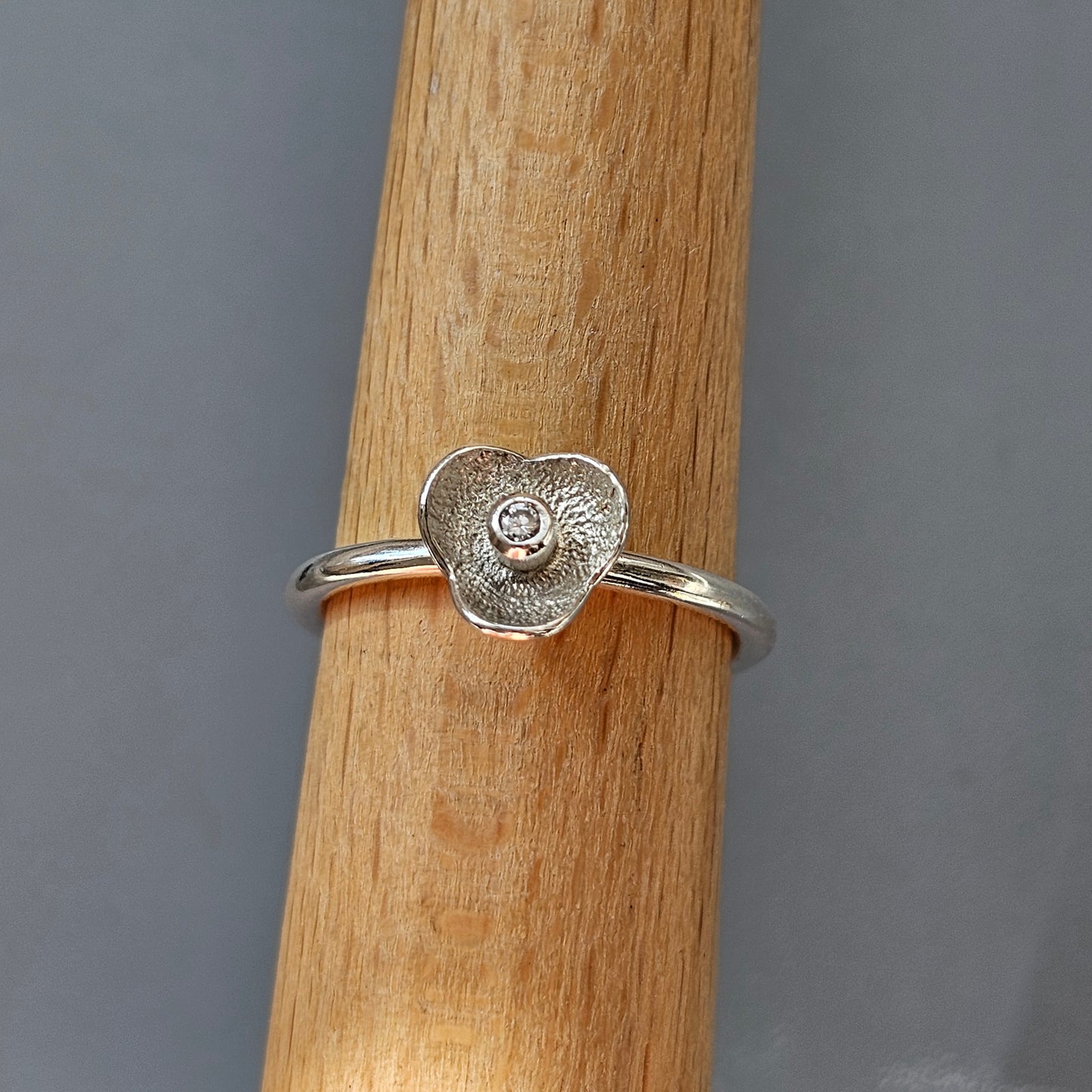 Spinning Danish 925 Sterling Silver Flower Stacking Ring SPJ Hans Henrik Nygaard
