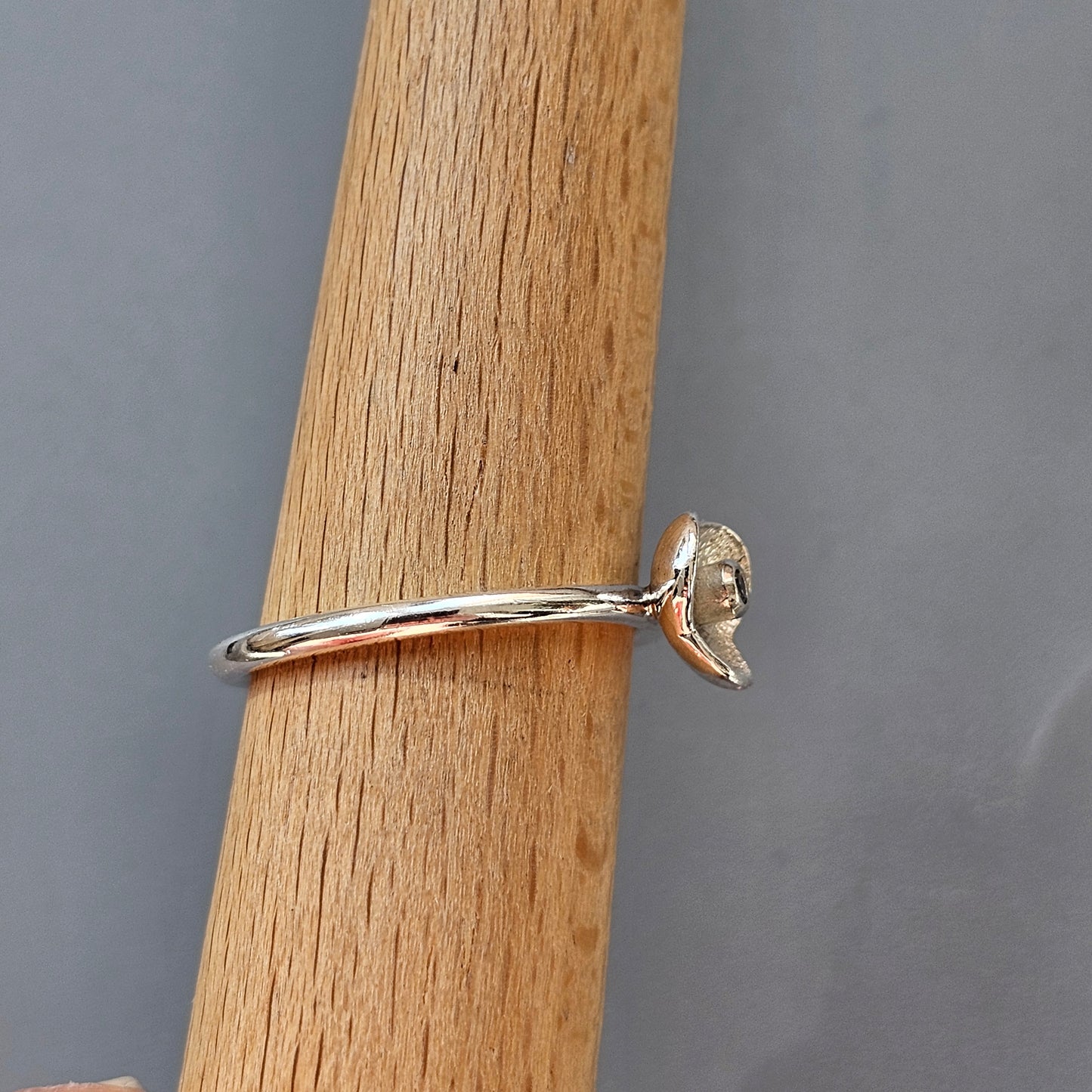Spinning Danish 925 Sterling Silver Flower Stacking Ring SPJ Hans Henrik Nygaard