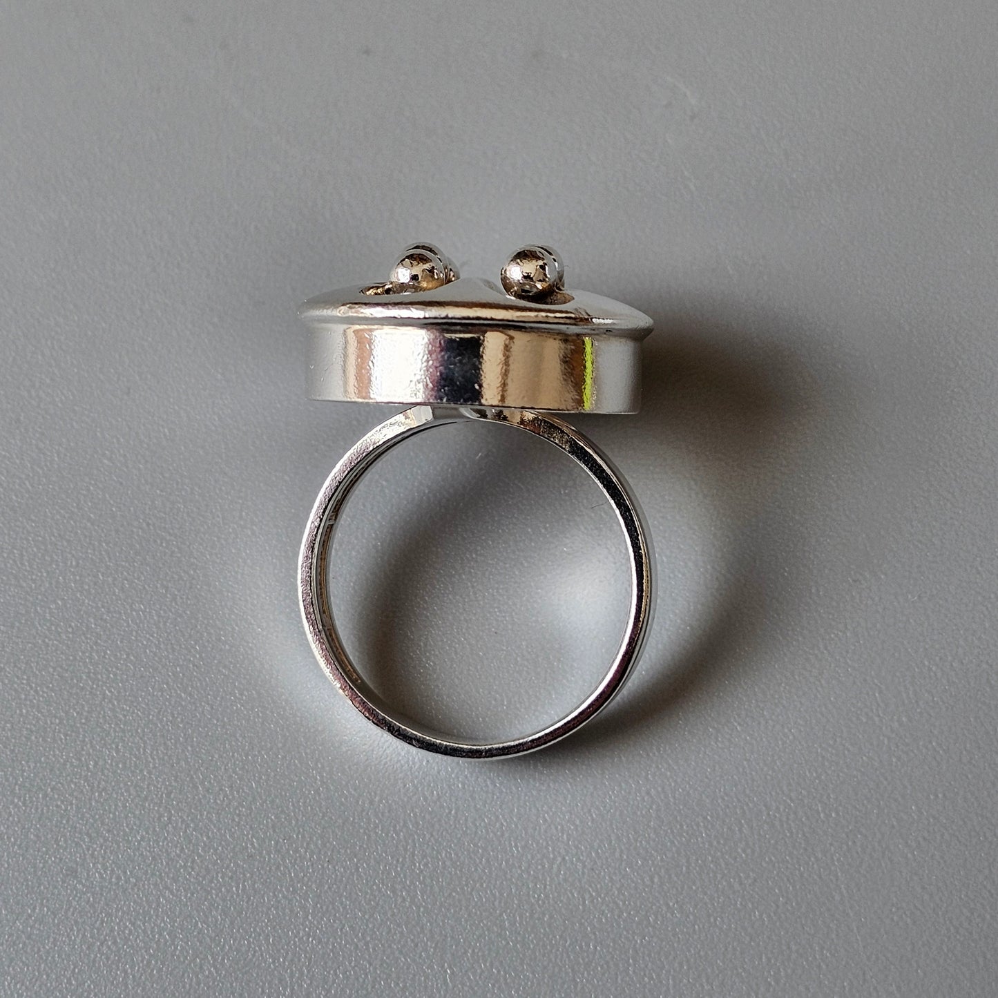 1960s Finnish Modernist Silver Ring by Erik Granit & Co 1967