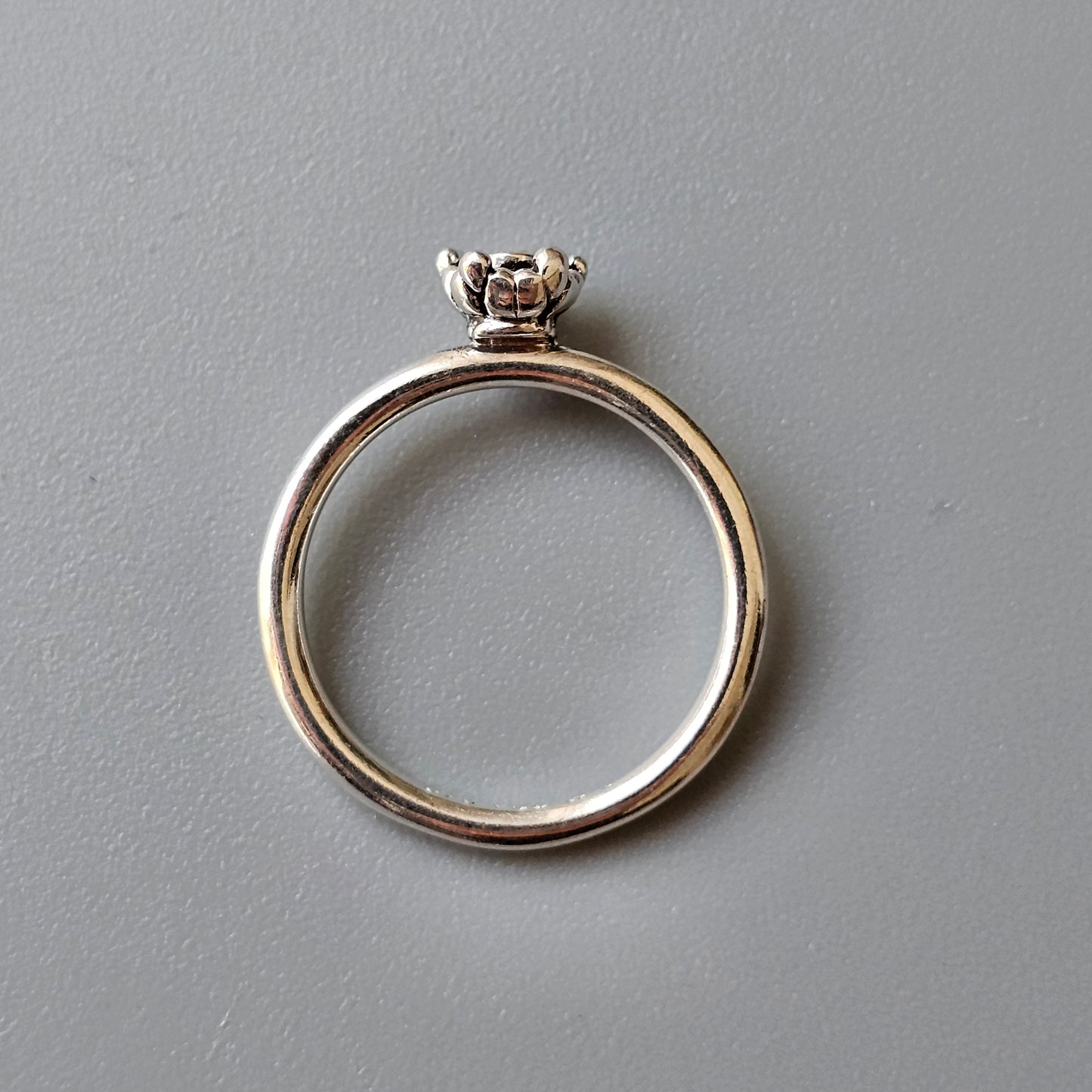 Spinning Danish 925 Sterling Silver Crystal Stacking Ring SPJ Hans Henrik Nygaard