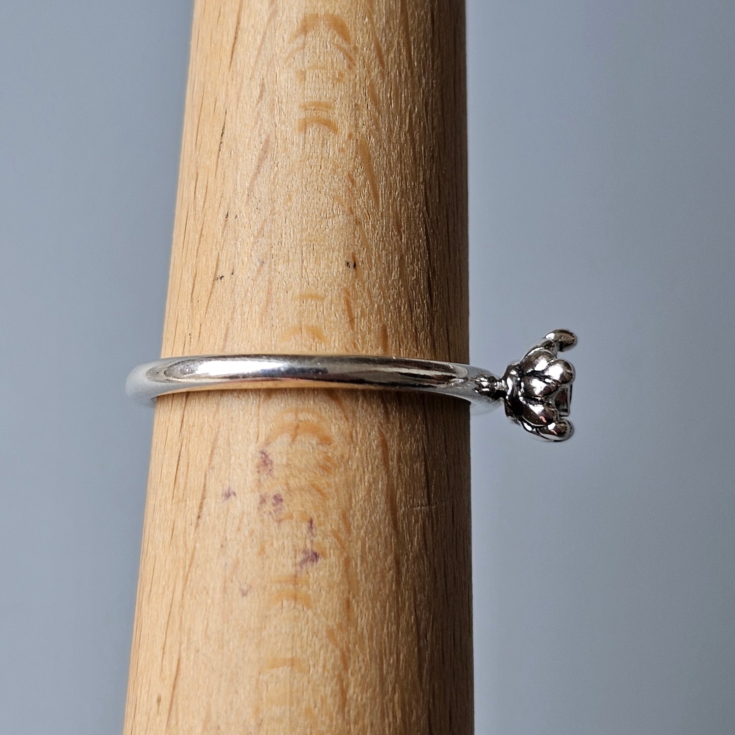 Spinning Danish 925 Sterling Silver Crystal Stacking Ring SPJ Hans Henrik Nygaard