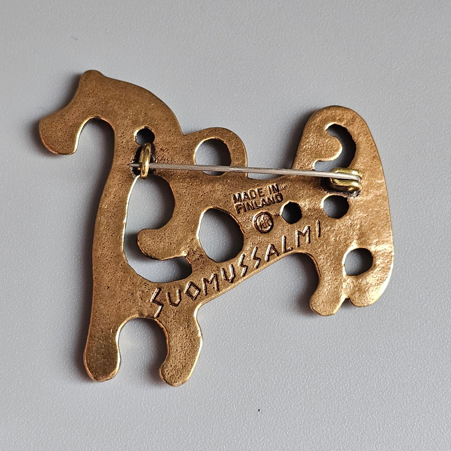 Kalevala Koru Bronze Horse Brooch – 12th Century Finnish Crusade Era Design