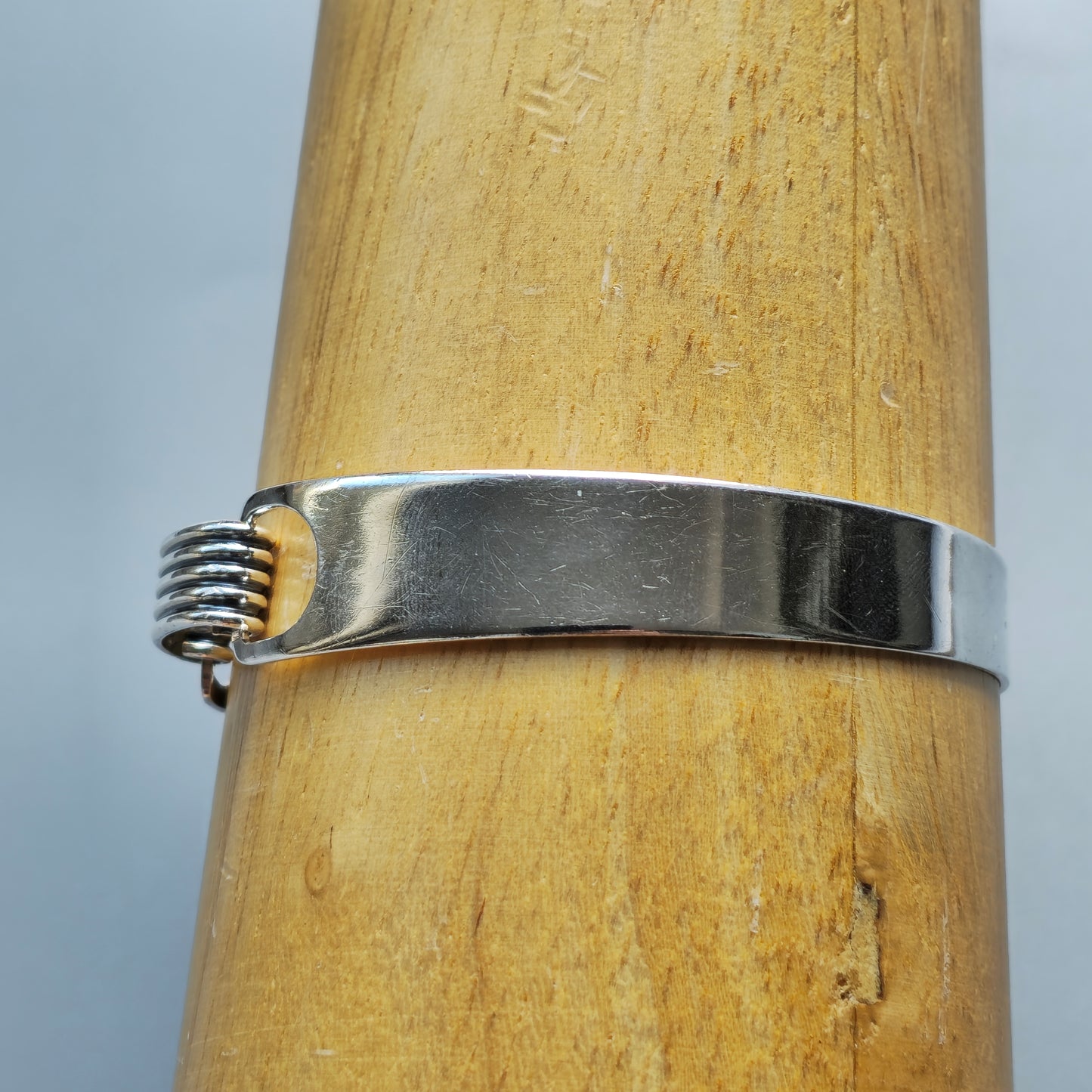 1960s Modernist Finnish Silver Bracelet Bangle by Erik Granit & Co 1966