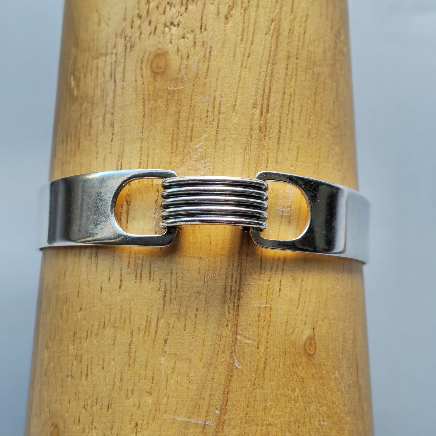 1960s Modernist Finnish Silver Bracelet Bangle by Erik Granit & Co 1966