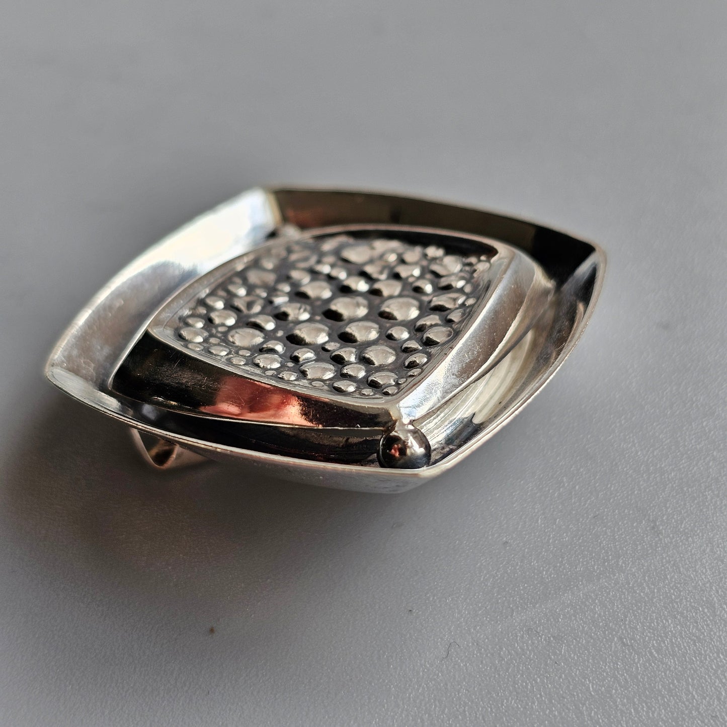 1960s Finnish Space Age Modernist Silver Brooch — Erik Granit & Co 1962