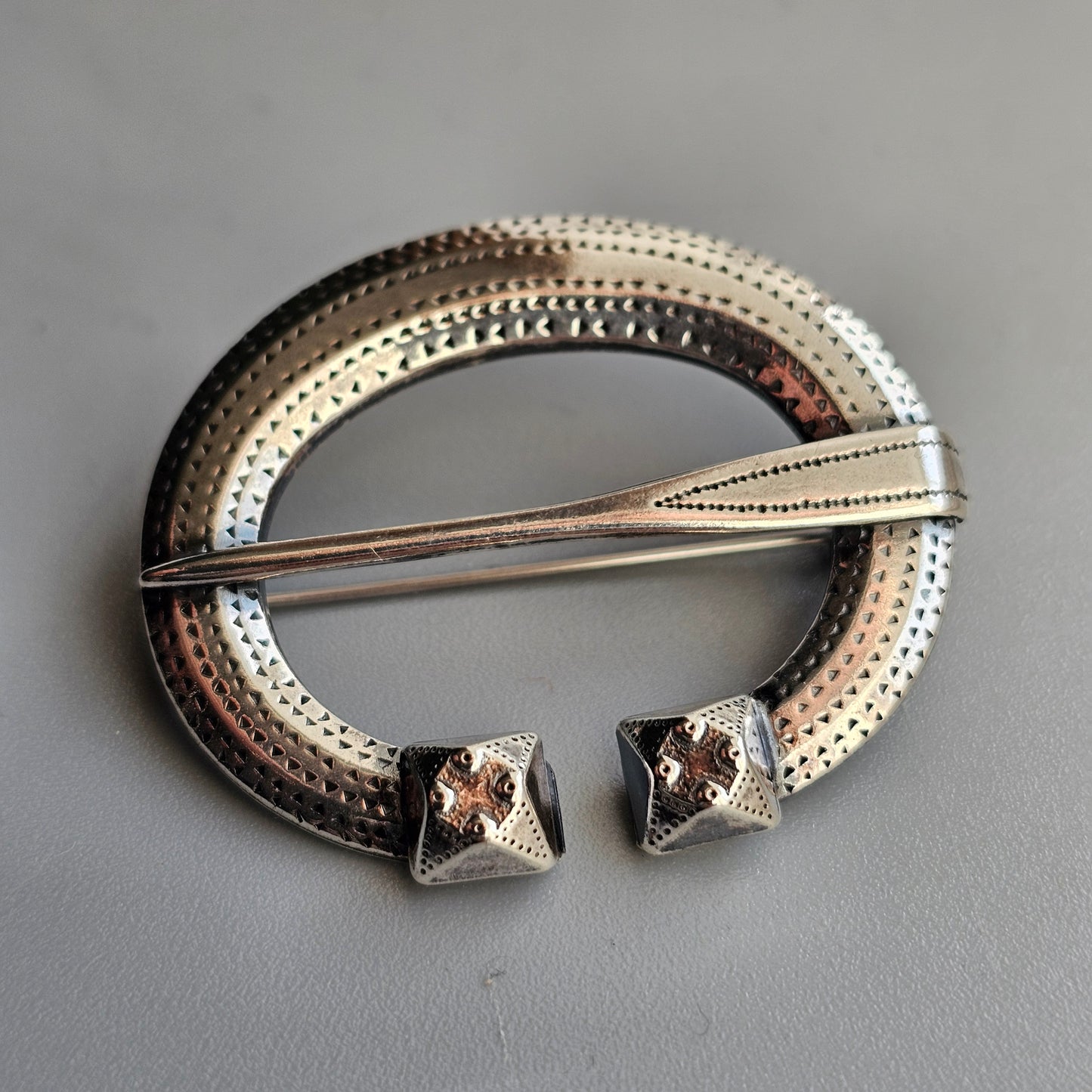 Vintage Kalevala Koru Silver Ähtäri Brooch – Viking Era Inspired Finnish Silver 1984