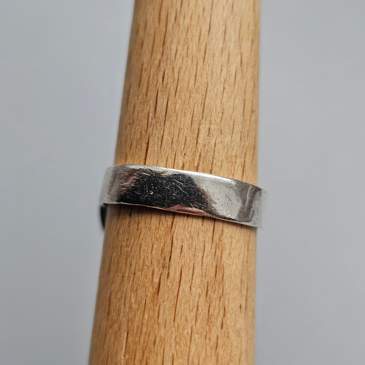 1960s Finnish Modernist Silver Ring by Tauno Kunnansalo - UK Ring Size O - US Ring Size 7 - 1969