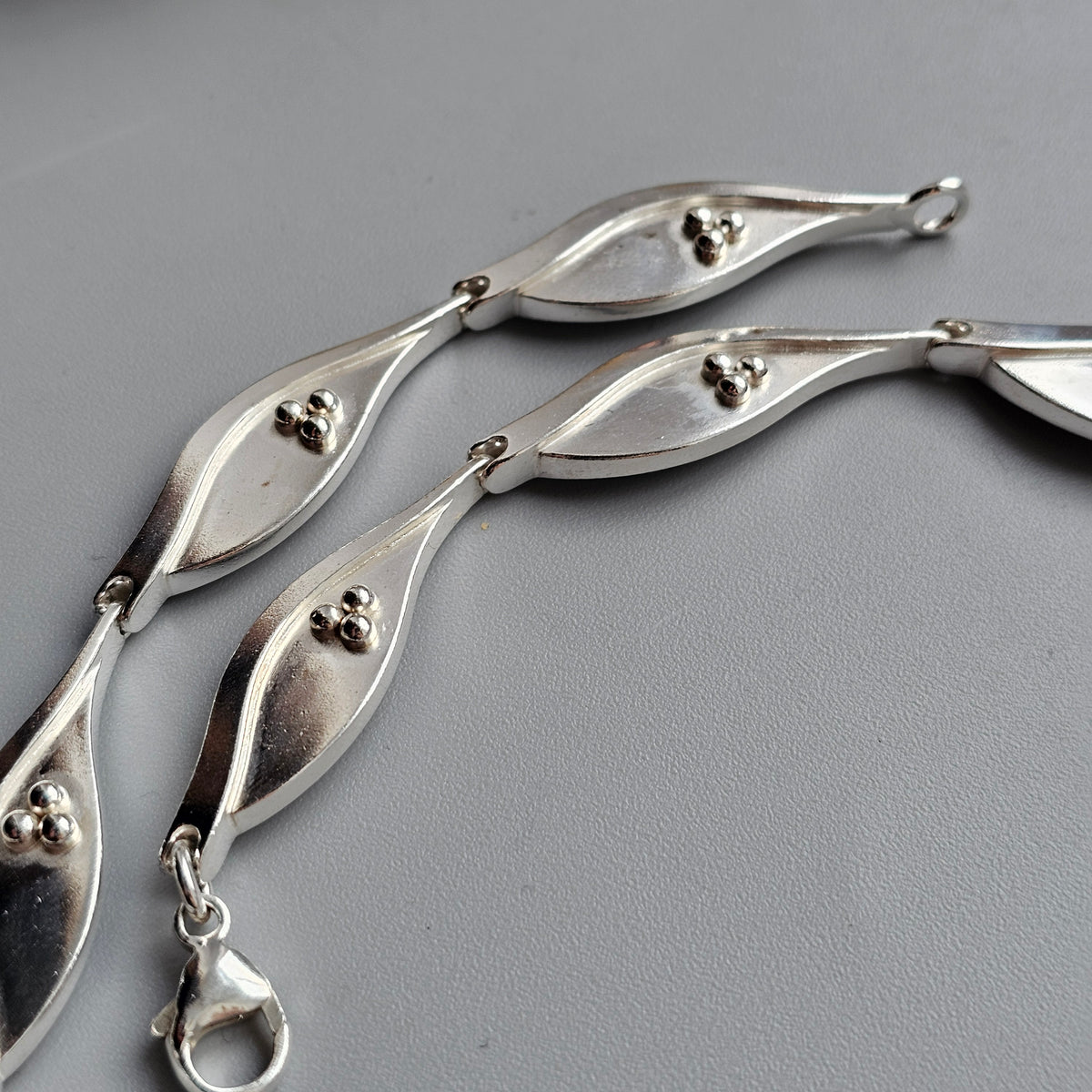 Contemporary Noughties Finnish Modernist Style Sterling Silver Necklace 2005