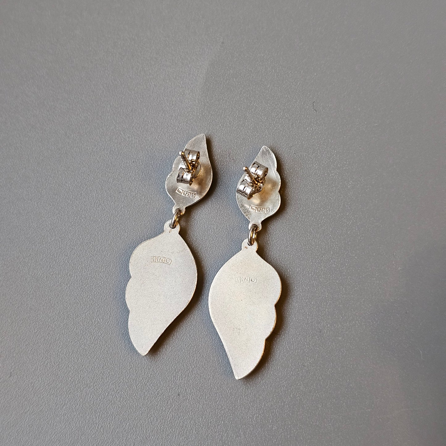 Vintage 1990s / Early 2000s Sterling Silver Drop Earrings by Finnfeelings