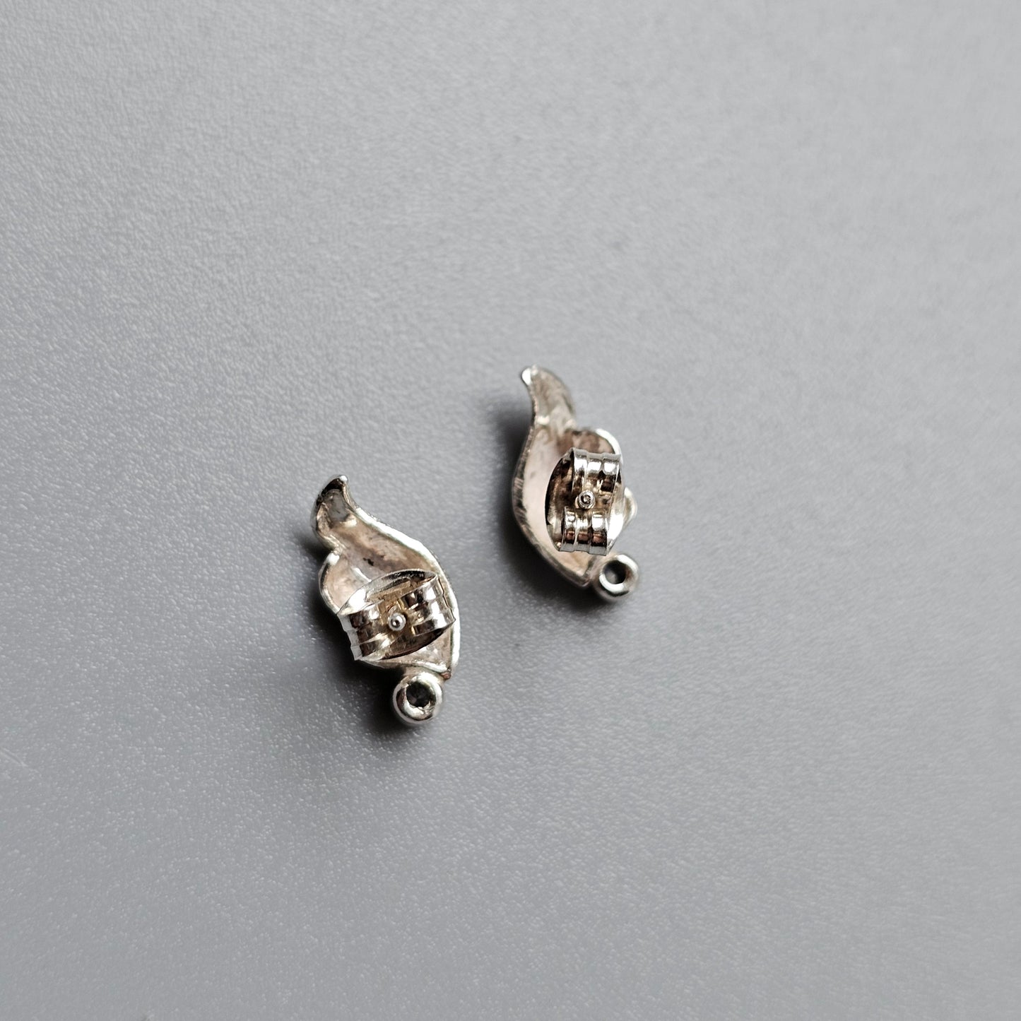 Vintage Finnish Sterling Silver & Cubic Zirconia Stud Earrings by Finnfeelings