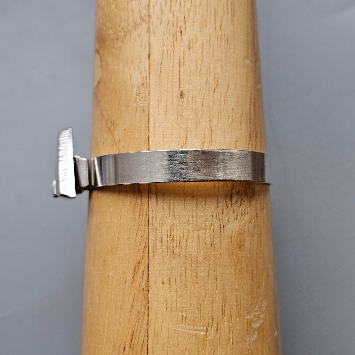Vintage 1990s Karl Laine Finnfeelings Sterling Silver & Rock Crystal Bangle Bracelet - 1994
