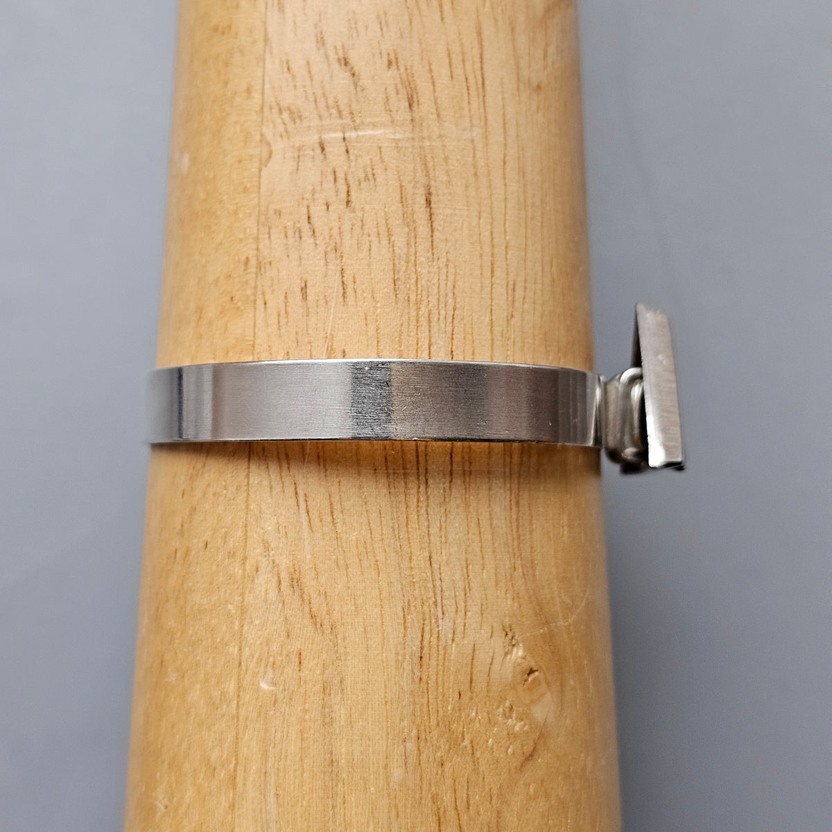 Vintage 1990s Karl Laine Finnfeelings Sterling Silver & Rock Crystal Bangle Bracelet - 1994