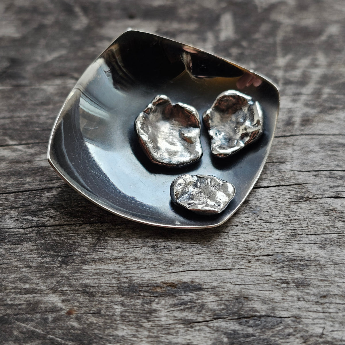 Vintage Modernist Finnish Silver Brooch by Kyminlaakson Kultaseppä