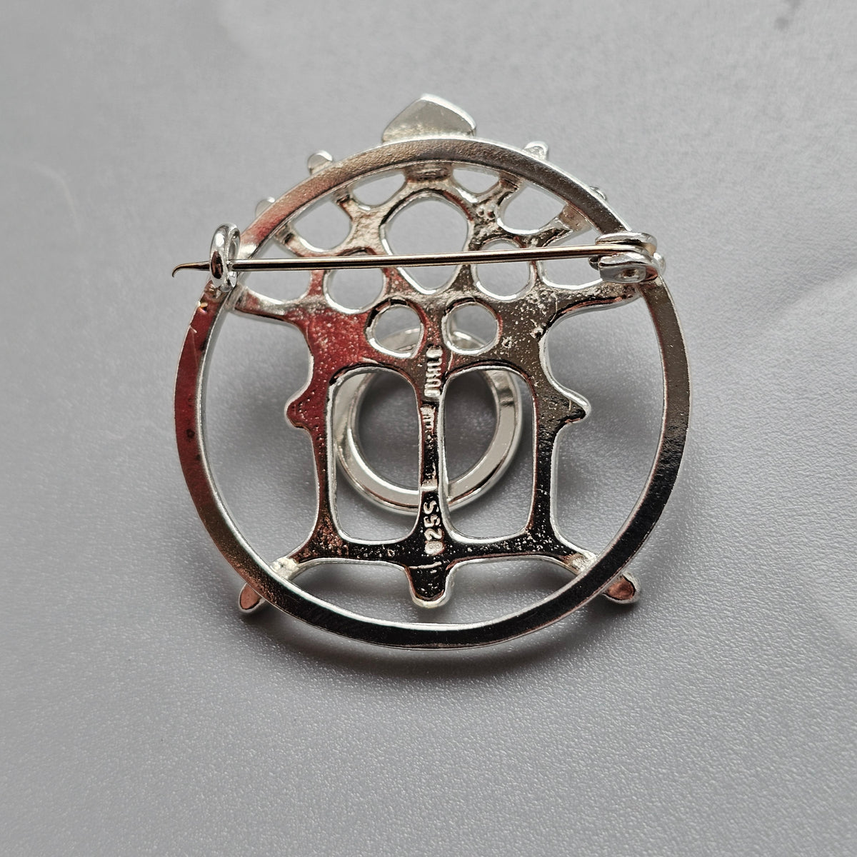 Norwegian Frank Juhls Kautokeino Sterling Silver Lapland Brooch Historical Reproduction Virgin Mary