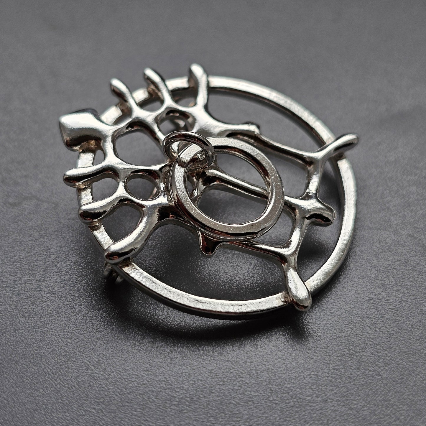 Norwegian Frank Juhls Kautokeino Sterling Silver Lapland Brooch Historical Reproduction Virgin Mary