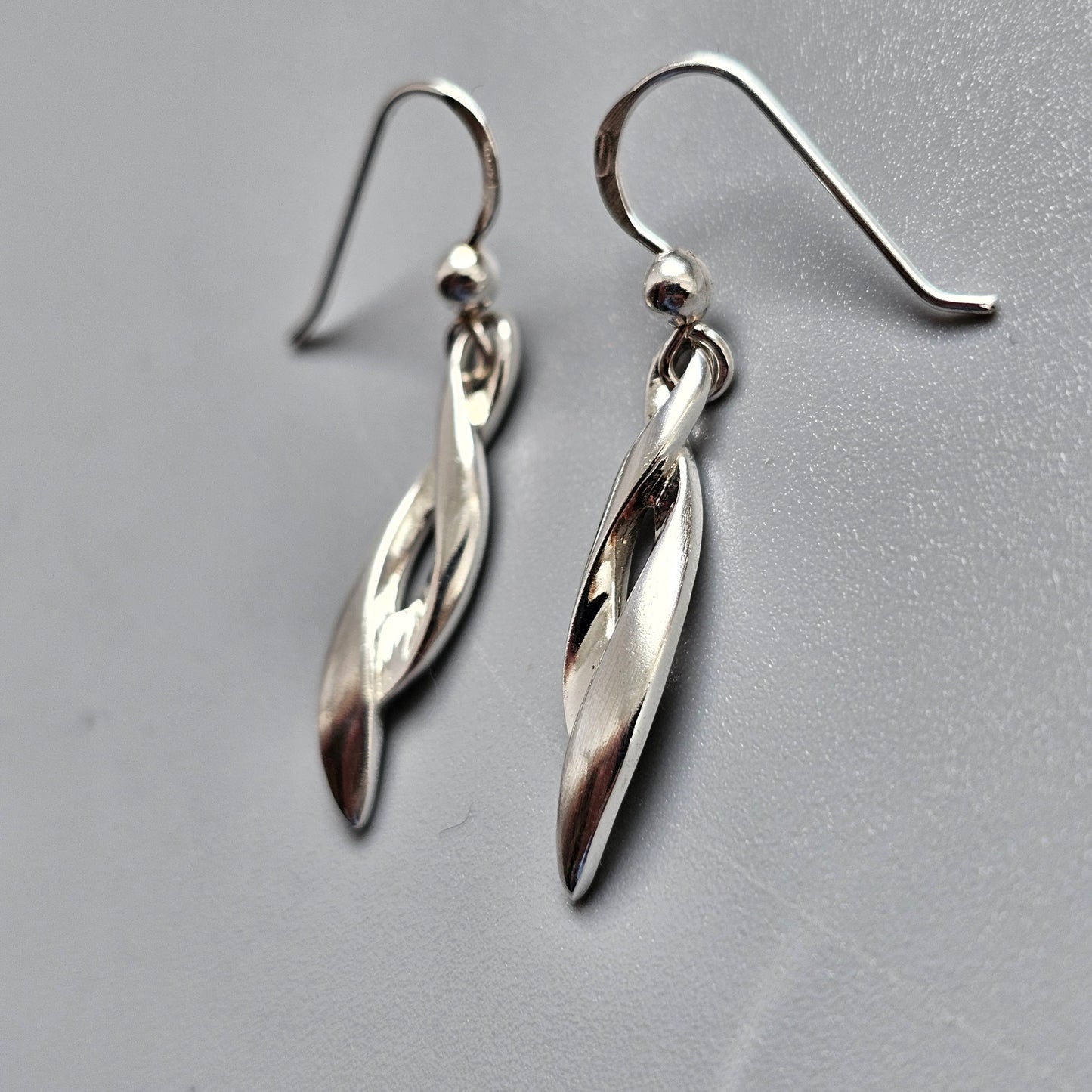 Contemporary Finnish Sterling Silver Dangle Earrings