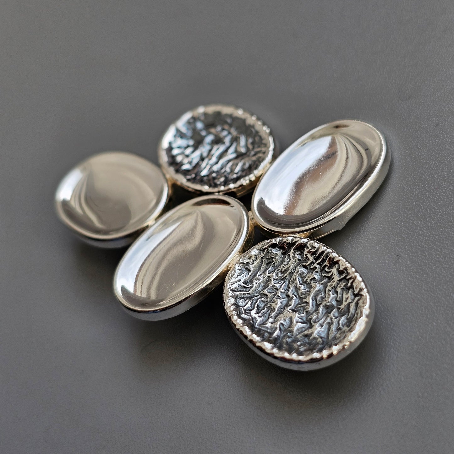 1960s 1970s Vintage Finnish Modernist Silver Brooch by Turun Hopea