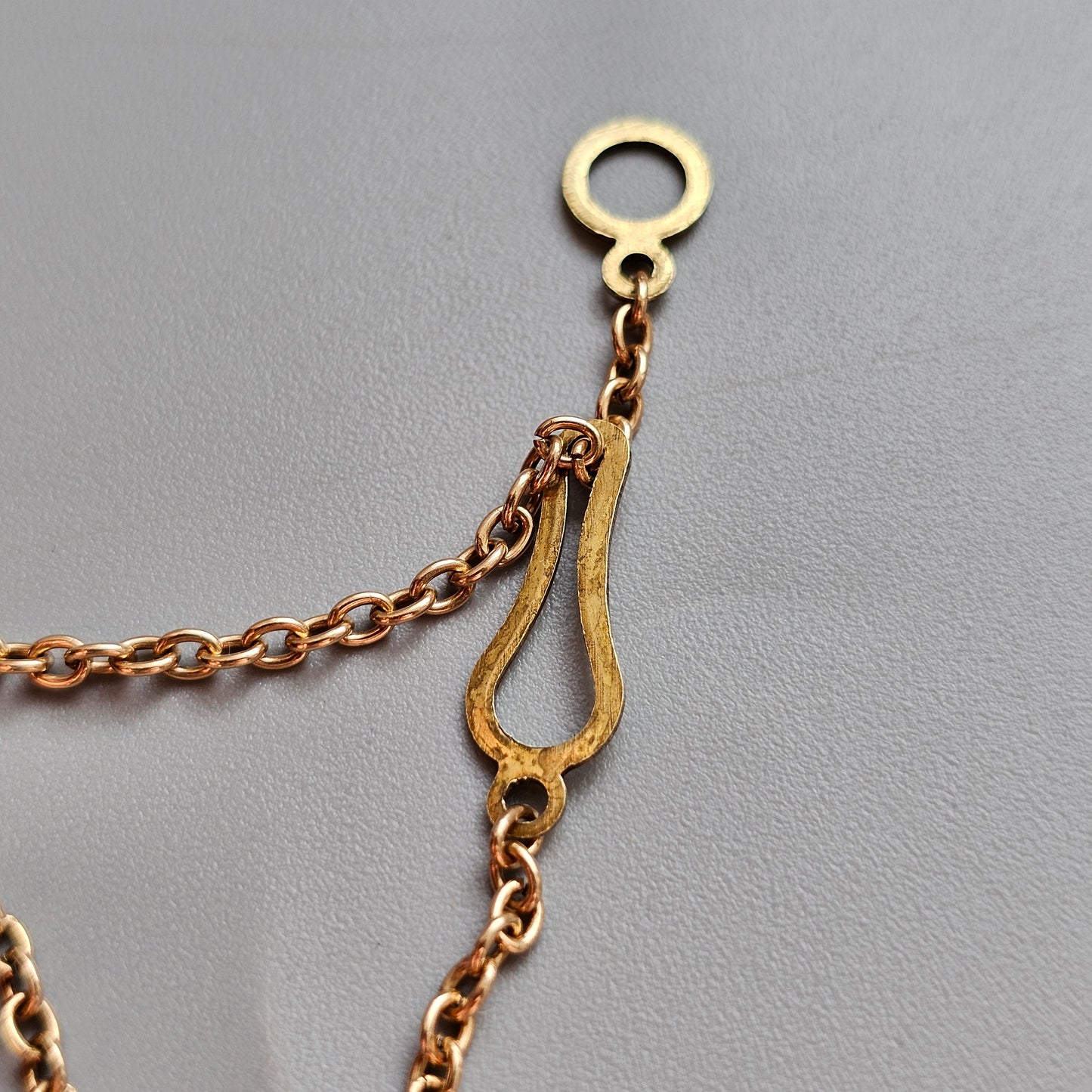Vintage 1970s 1980s Modernist Finnish Bronze Necklace