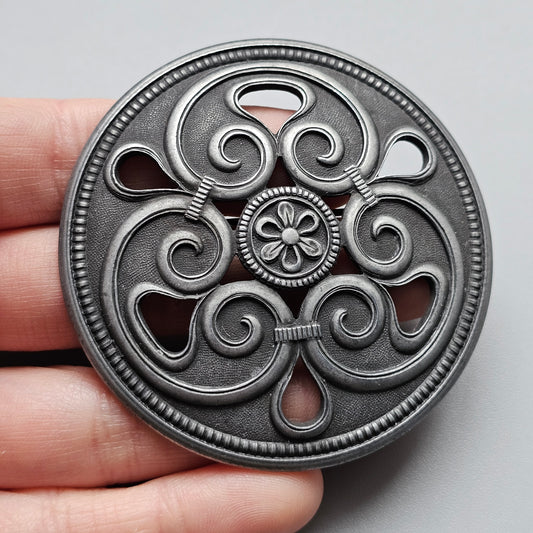 Large Vintage Art Deco Era Finnish ATO-Koru 'Heli' Brooch 1930s 1940s Design