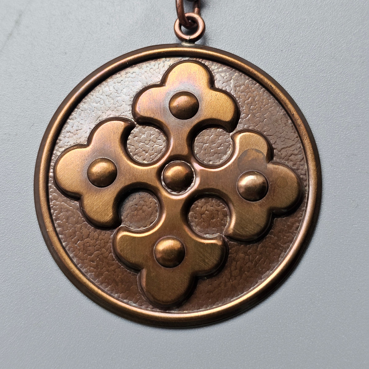 Vintage Finnish Cross Medallion Necklace