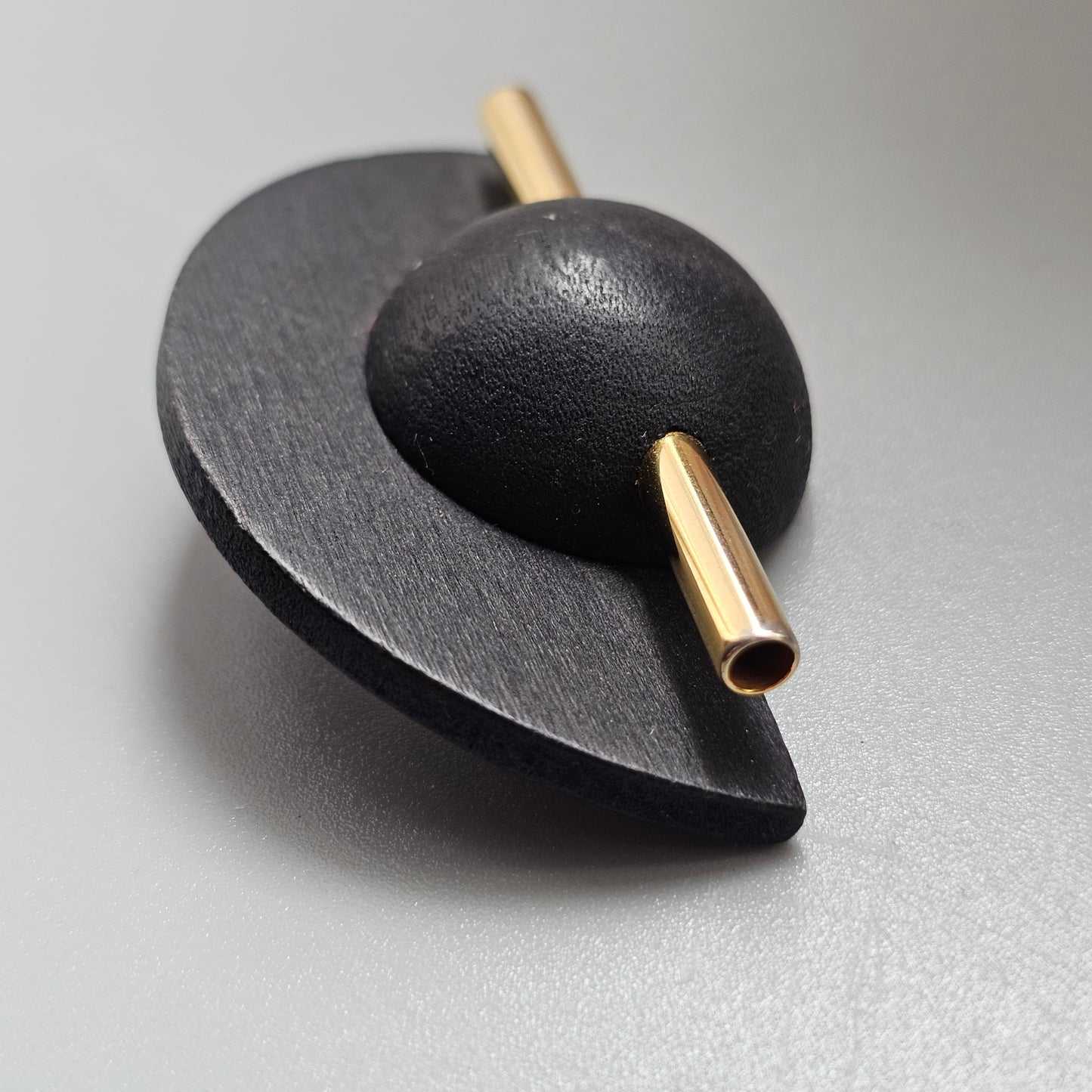 Vintage Aarikka Finland Black Wooden Brooch – LADY Modernist Scandinavian Design