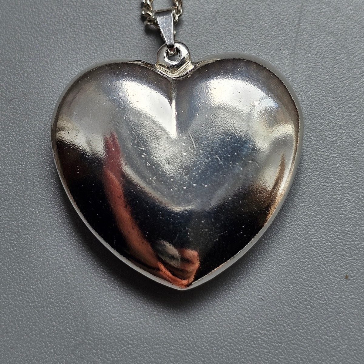 Vintage Sterling Silver Swedish Heart Necklace Pendant