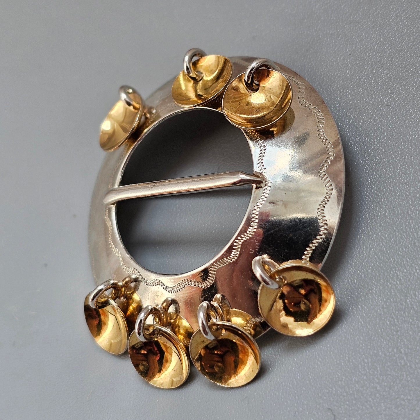 Vintage 1960s Silver Finnish Solju Risku Brooch by Auran Kultaseppa 1968