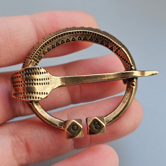 Vintage Kalevala Koru Bronze Penannular Style Brooch Finland